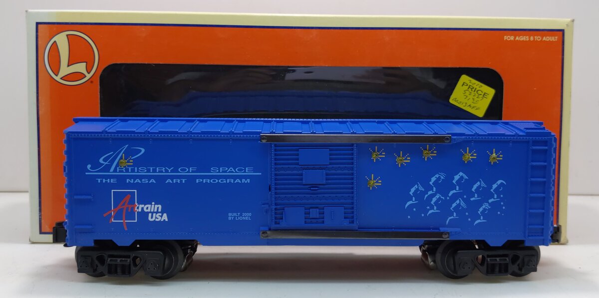 Lionel 6-52227 O Gauge Illuminated Artrain Artistry of Space Boxcar LN/Box