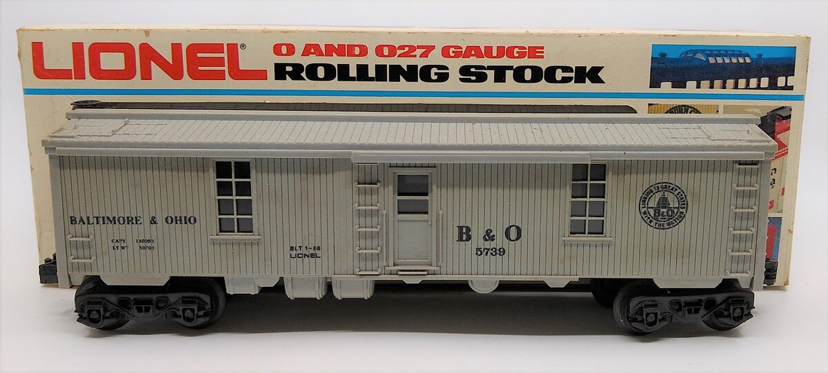 Lionel 6-5739 O Gauge Baltimore & Ohio Tool Car LN/Box