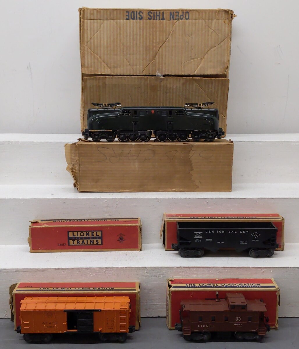 Lionel 2139W Vintage O 2332 1949 GG-1 Set w/2332, 6456, 3464, 6457 VG/Box