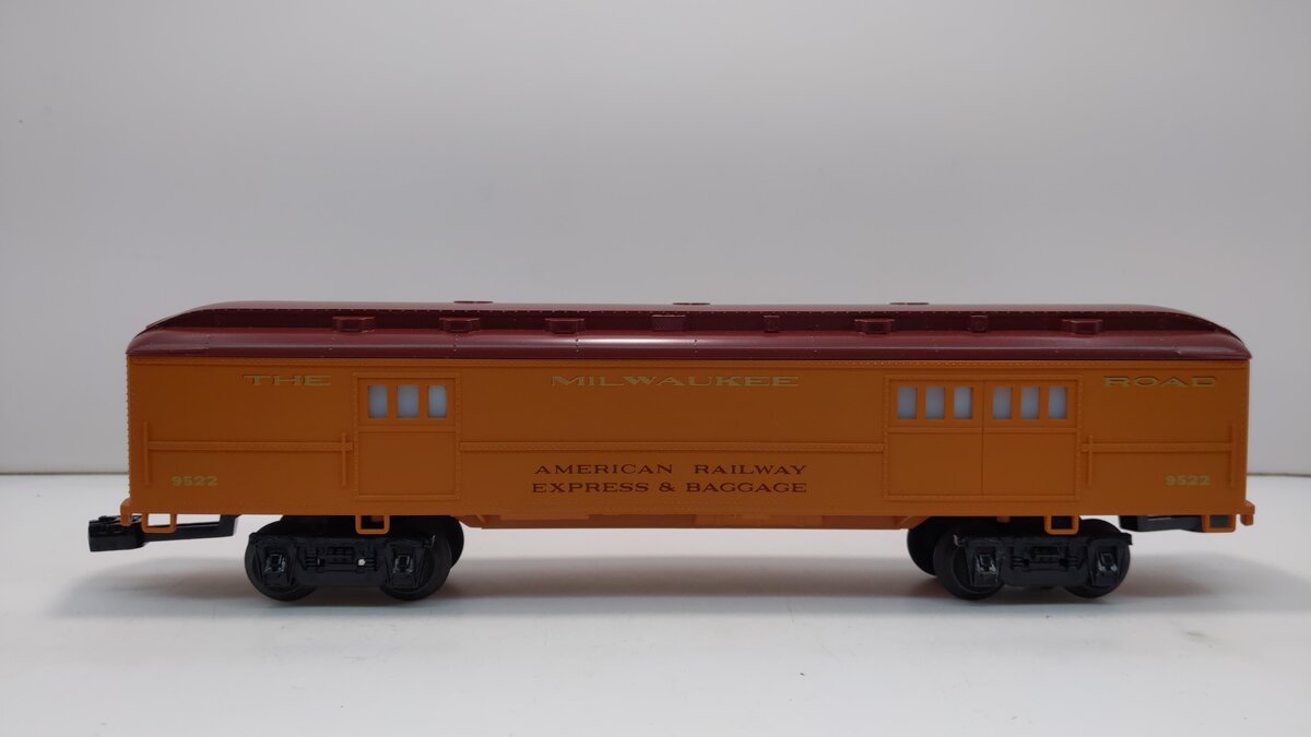 Lionel 6-9522 O Gauge Milwaukee Road Baggage Car #9522 EX
