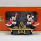 Lionel 6-18433 O Gauge Mickey & Minnie Christmas Operating Handcar LN/Box
