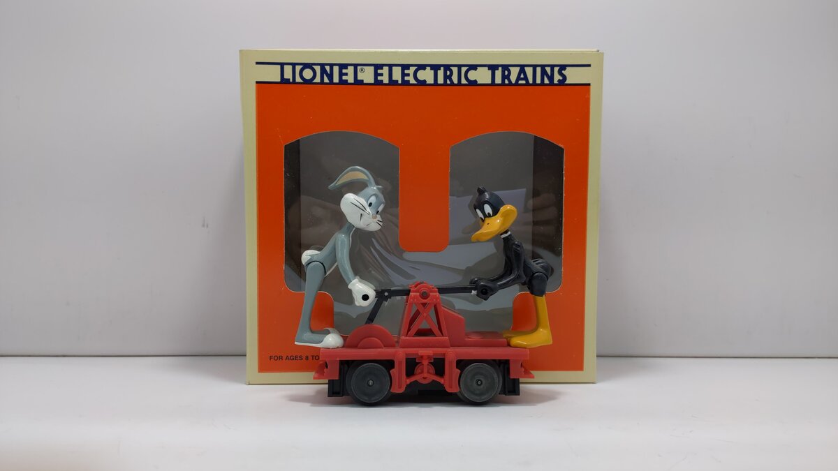 Lionel 6-18416 O Gauge Bugs Bunny & Daffy Duck Operating Handcar LN/Box