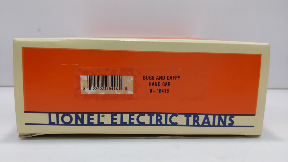 Lionel 6-18416 O Gauge Bugs Bunny & Daffy Duck Operating Handcar LN/Box