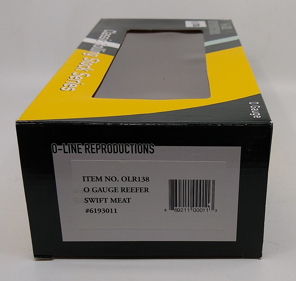 O-Line 138 O Gauge Swift Meat Reefer #6193011 NIB