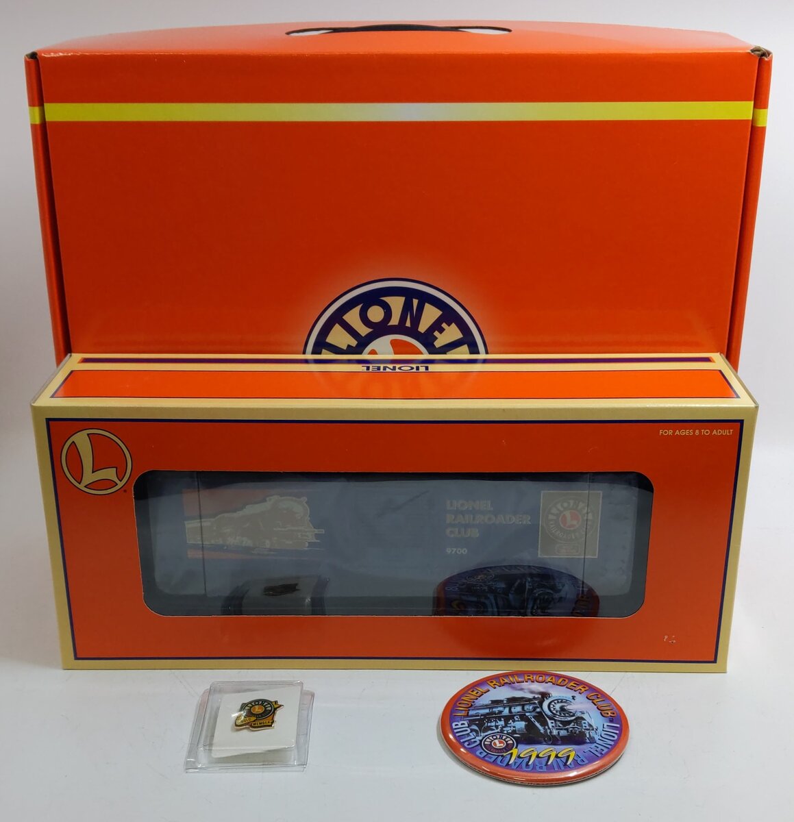Lionel 6-19978 O Gauge Lionel RR Club Gold Member Boxcar Set LN/Box