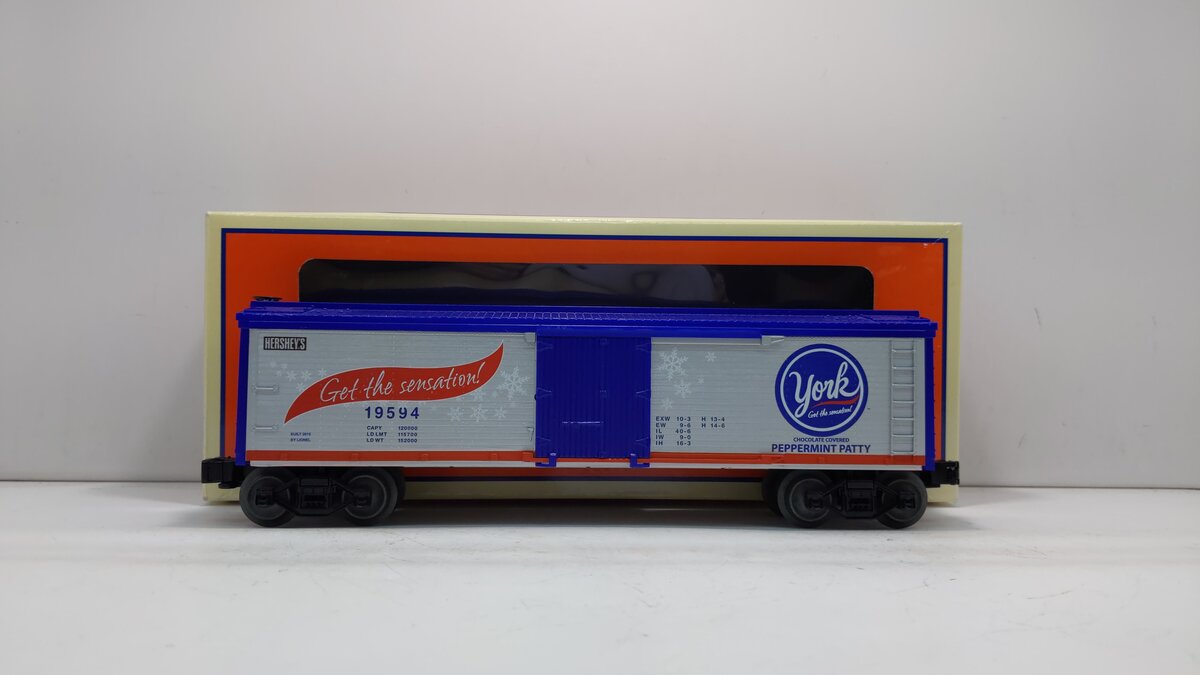 Lionel 6-19594 O Hershey's York Peppermint Patty Woodside Reefer LN/Box