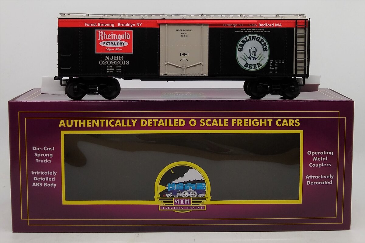 MTH 20-94287 O Gauge Rheingold Gablinger's Beer Reefer #02092013 LN/Box