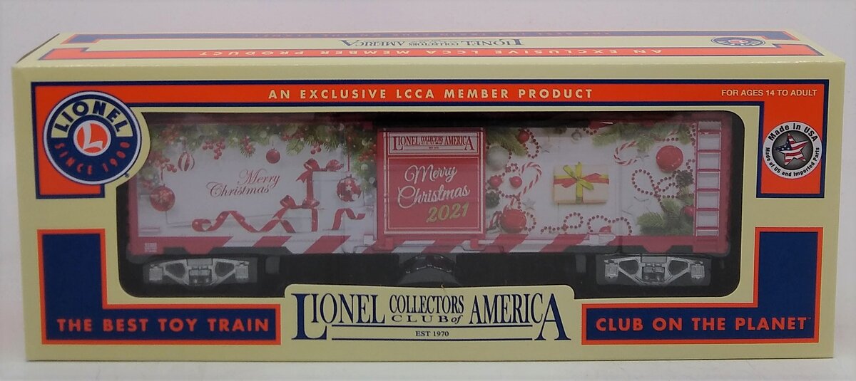 Lionel 2101320 LCCA Christmas Boxcar 2021 NIB