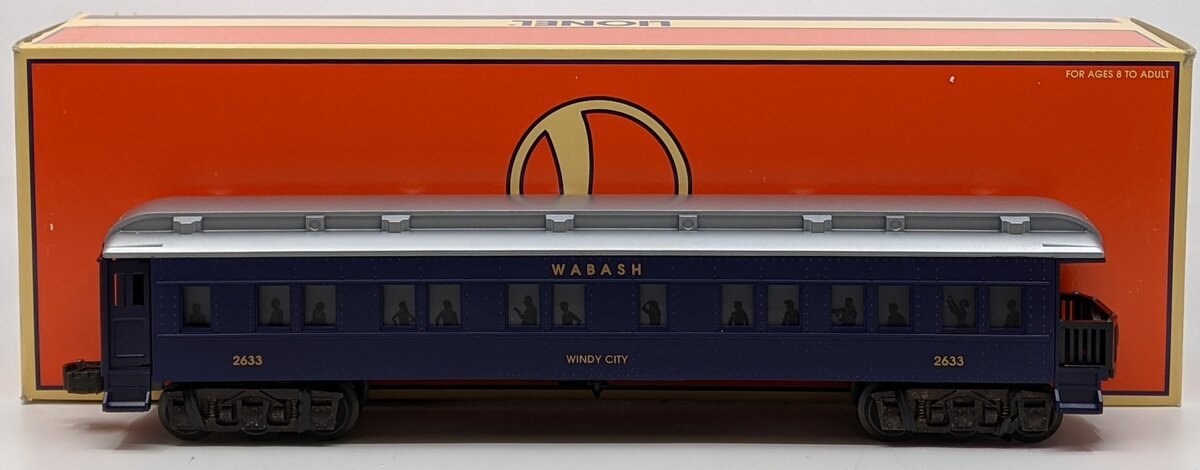 Lionel 6-19065 O Gauge Wabash Railway Windy City Observation Car #2633 LN/Box