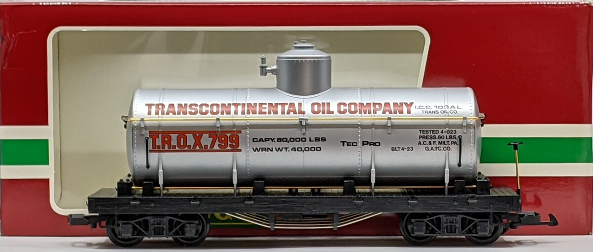 LGB 4080-Y01 G Scale Transcontinental Oil Single Dome Tank Car