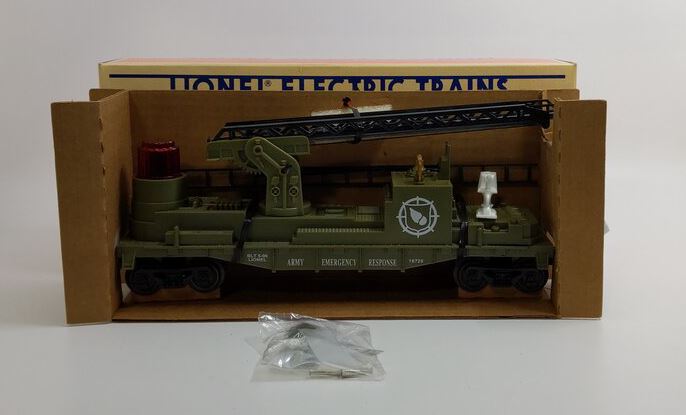 Lionel 6-16726 O Gauge Army Fire Ladder Car MT/Box
