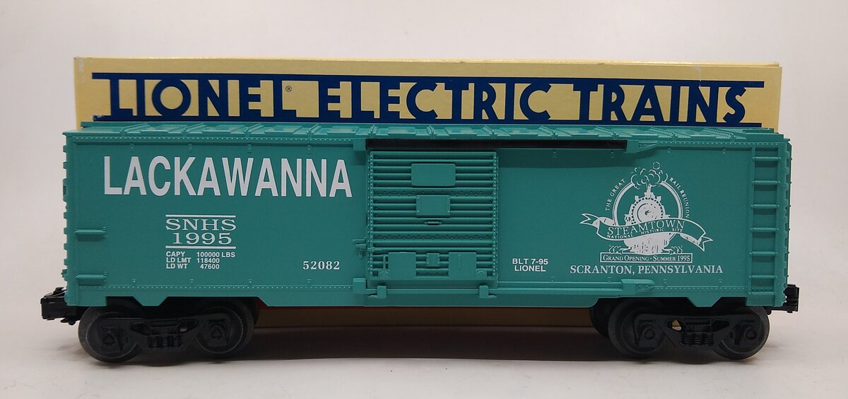 Lionel 6-52082 O Gauge Steamtown Lackawanna Boxcar LN/Box