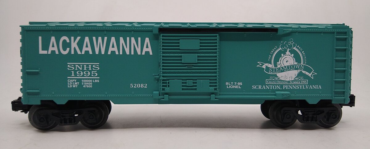 Lionel 6-52082 O Gauge Steamtown Lackawanna Boxcar LN/Box