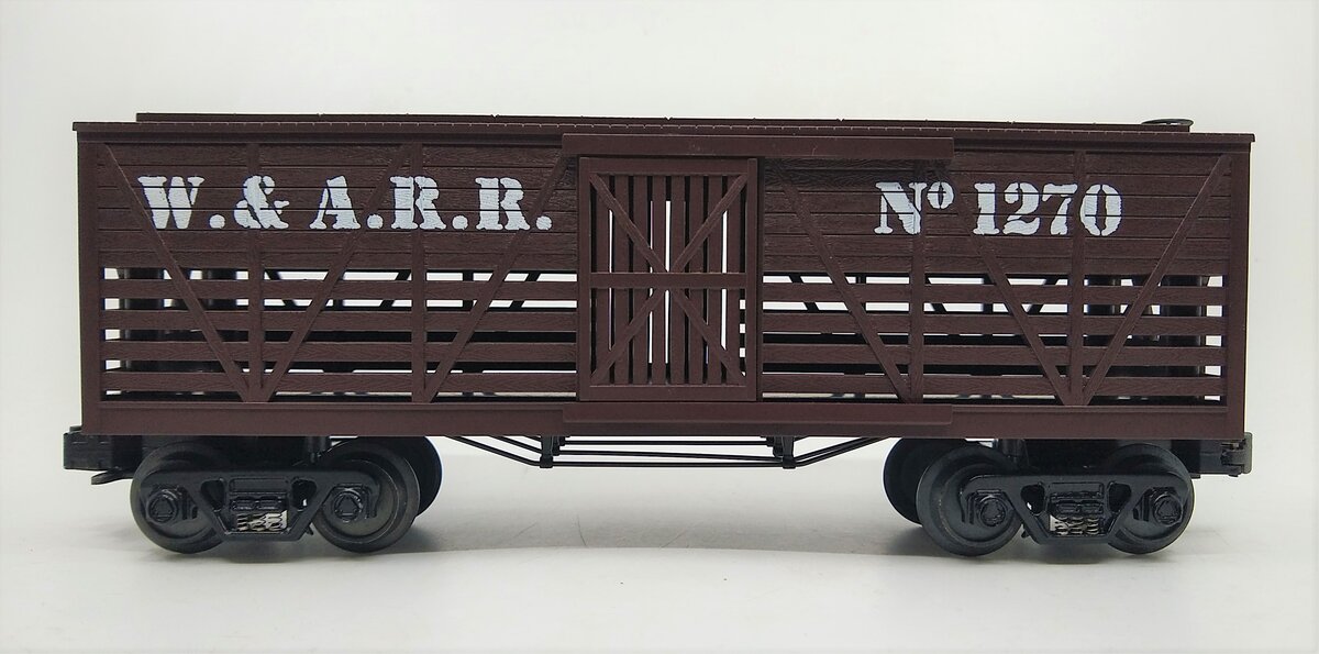 MTH 30-7114 O Gauge WARR 19th Century Stock Car #1270 LN/Box