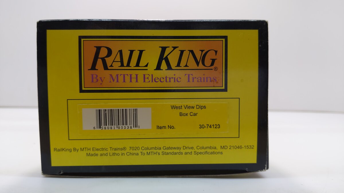 MTH 30-74123 O Gauge  West View "Doing the Dips at West View Park " Box Car LN/Box