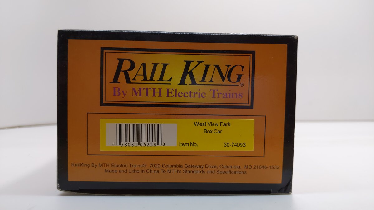MTH 30-74093 O Gauge West View Park Red Arrow Box Car LN/Box