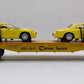 MTH 30-76055 O Gauge Chessie Flatcar w/Two 2000 Ford Thunderbirds #8813 NIB