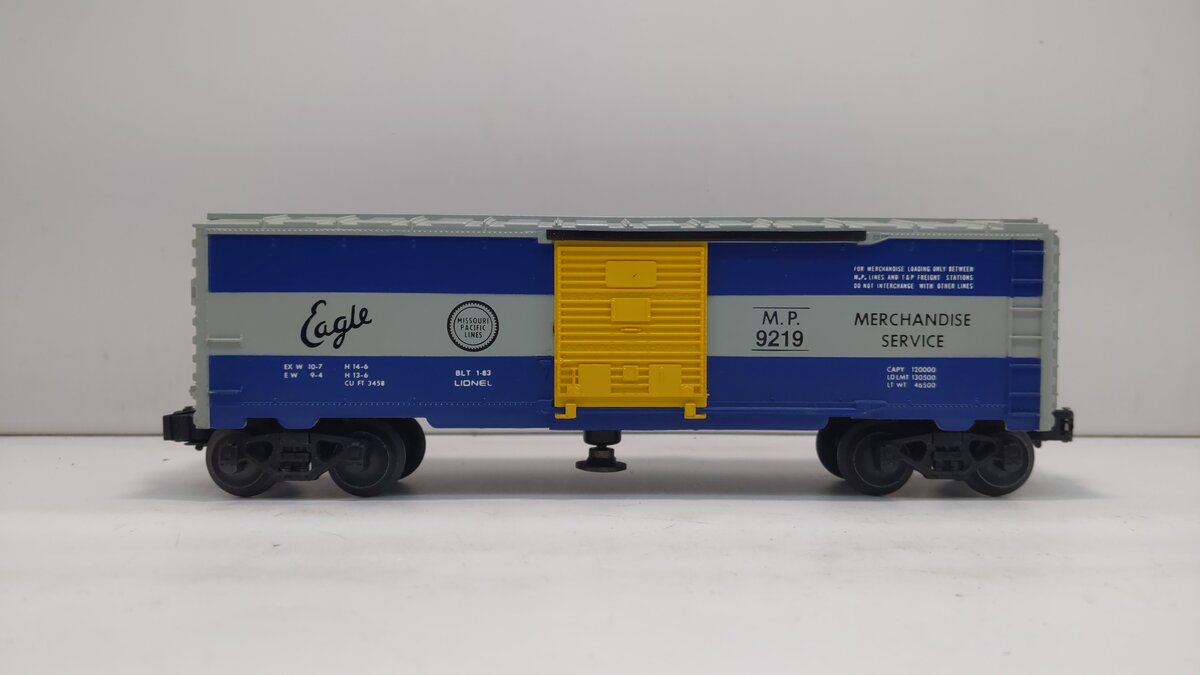 Lionel 6-9219 O Gauge Missouri Pacific Operating Boxcar LN/Box