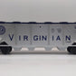 Lionel 6-9134 O Gauge Virginian 4-Bay Covered Hopper NIB
