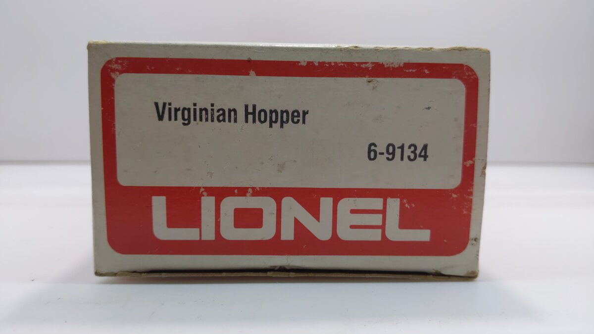Lionel 6-9134 O Gauge Virginian 4-Bay Covered Hopper NIB
