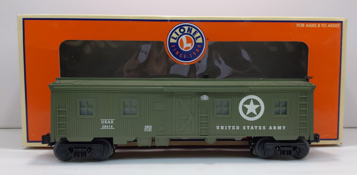 Lionel 6-19678 O Gauge Army Smoking Bunk Car #26414 LN/Box