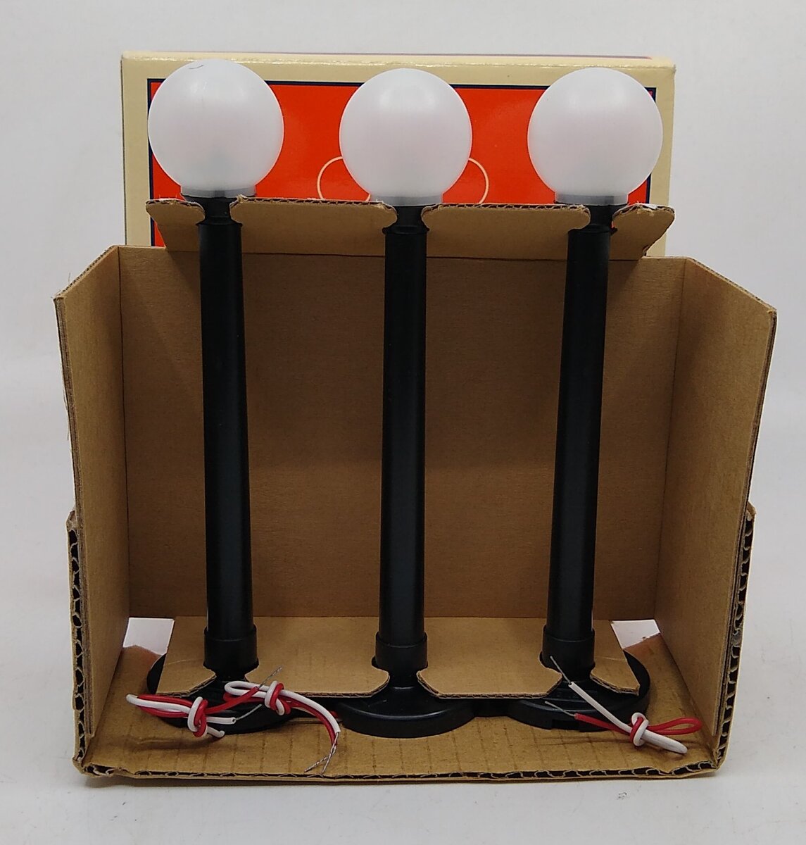 Lionel 6-12926 O Gauge Three Globe Lights (Set of 3) LN/Box