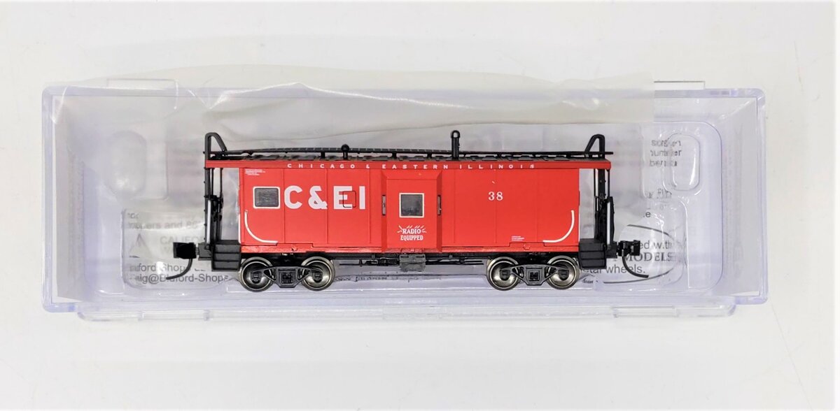 Bluford Shops 42020 N C&EI International Car Company Bay Window Caboose #38 EX/Box