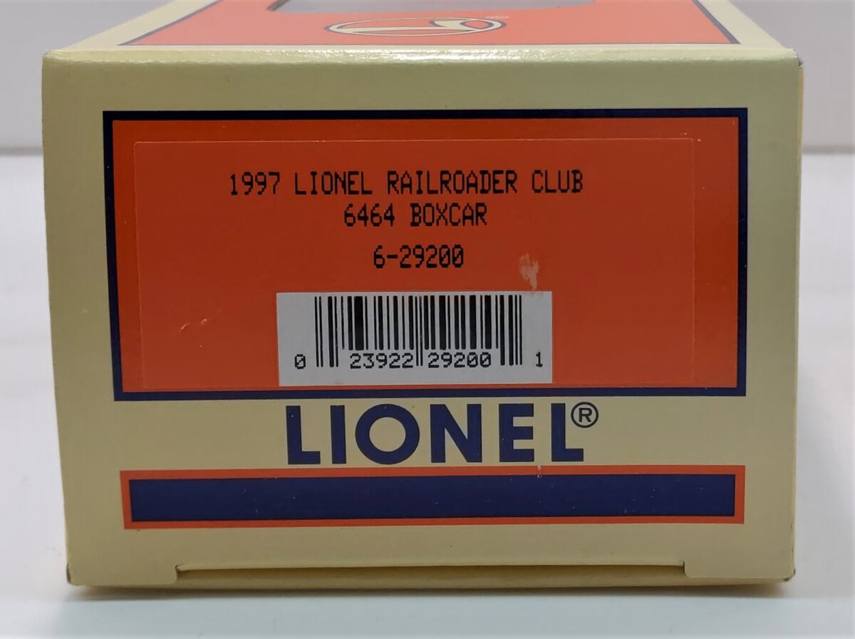 Lionel 6-29200 O Gauge Lionel Railroad Club Boxcar #9700 LN/Box