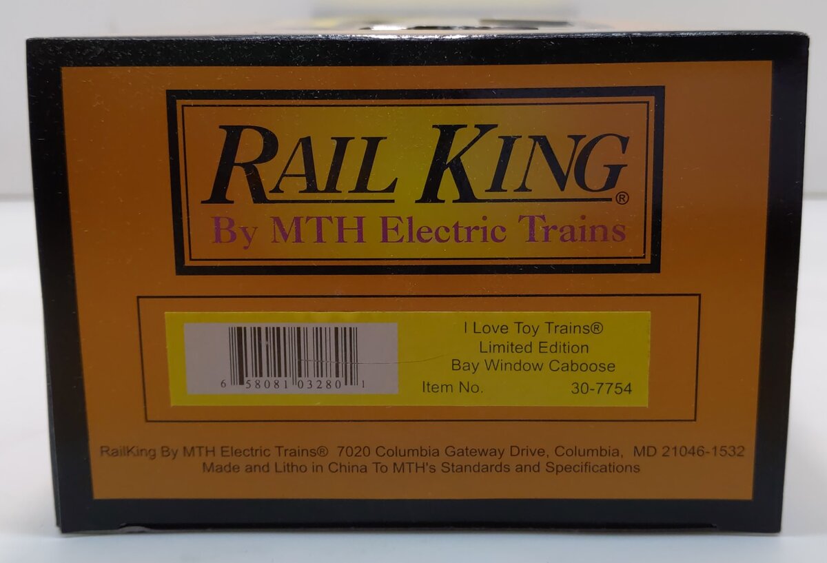 MTH 30-7754 O I Love Toy Trains® Bay Window Caboose