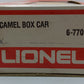 Lionel 6-7701 O Gauge Camel Billboard Boxcar #7701