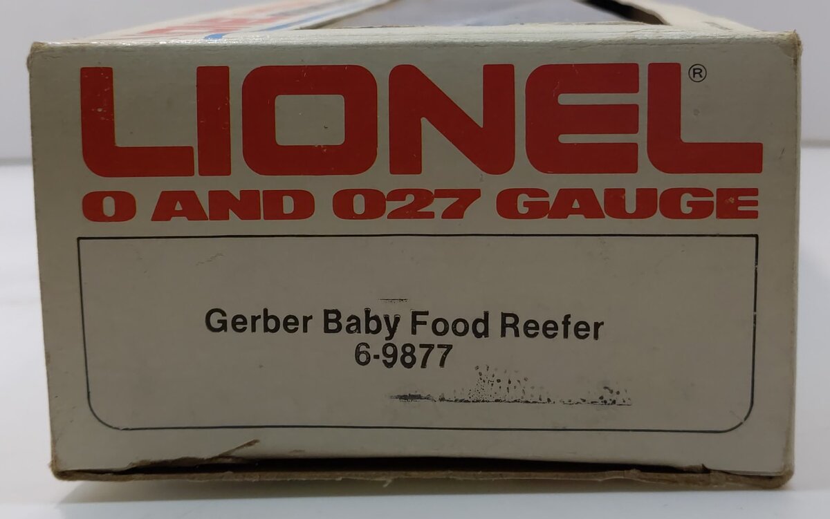 Lionel 6-9877 O Gauge Gerber Baby Food Billboard Reefer Car LN/Box
