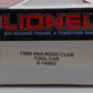 Lionel 6-16802 O Gauge Lionel Railroader Club Tool Car #16802 NIB
