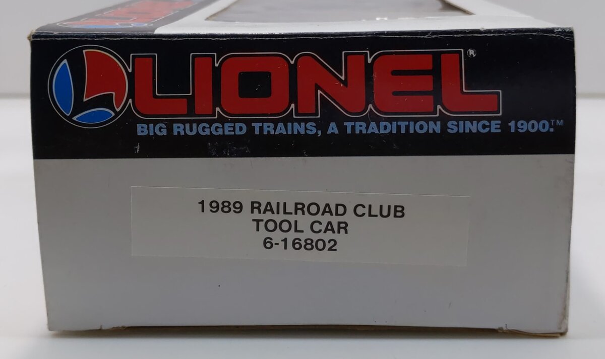 Lionel 6-16802 O Gauge Lionel Railroader Club Tool Car #16802 NIB