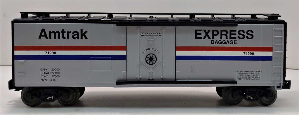 Lionel 6-52151 O Gauge Amtrak Express Baggage Car #71998 EX/Box