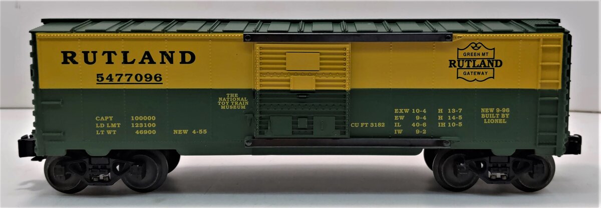 Lionel 6-16811 O Gauge Rutland TCA Boxcar #5477096 LN/Box