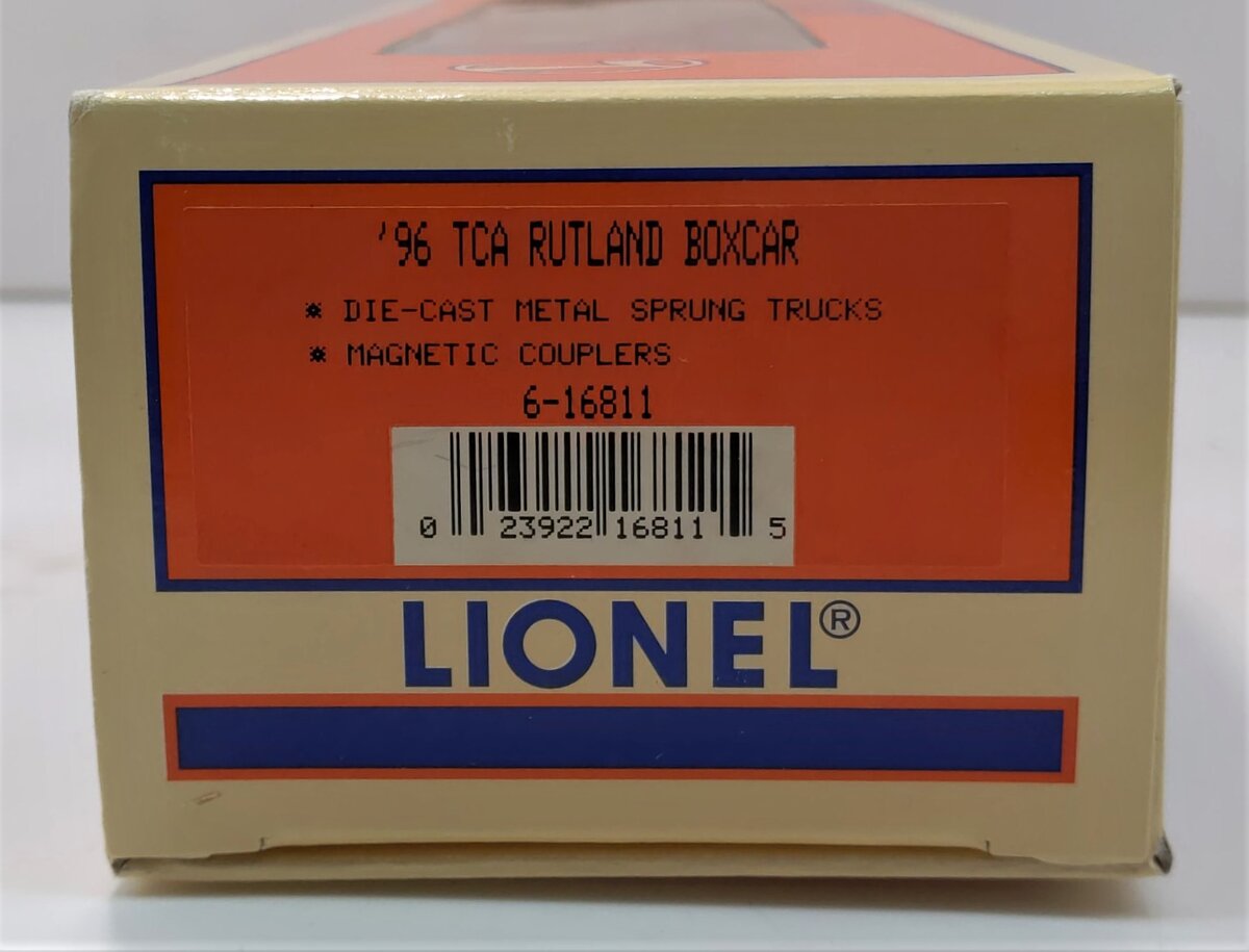 Lionel 6-16811 O Gauge Rutland TCA Boxcar #5477096 LN/Box