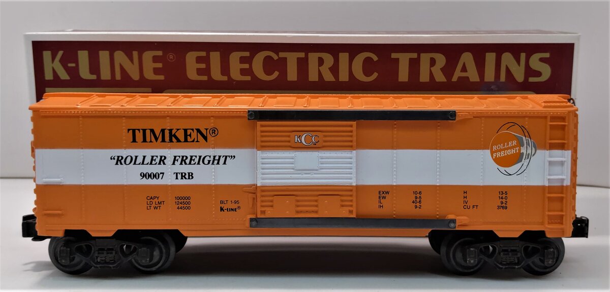 K-Line K-90007 O Gauge Timken Roller Freight Boxcar LN/Box
