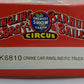 K-Line K6810 O Ringling Bros and Barnum & Bailey Operating Crane Car LN/Box