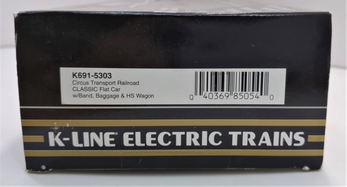 K-Line K691-5303 O Gauge Circus Flatcar w/ 3 Circus Wagons NIB