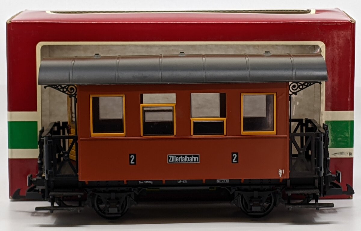 LGB 3007 G Scale Zillertalbahn 2nd Class Passenger Car LN/Box