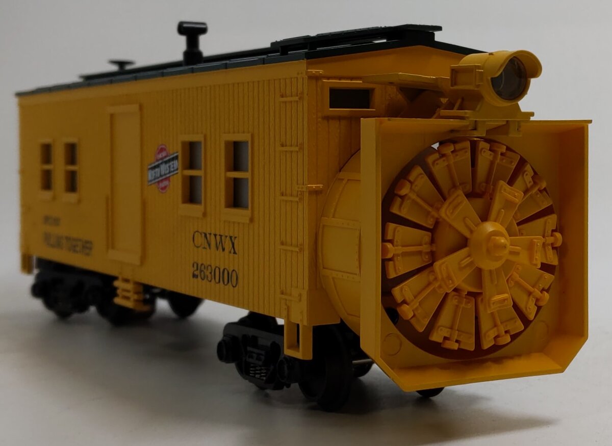 MTH 30-7921 O Gauge Chicago and Northwestern Rotary Snow Plow #263000 NIB