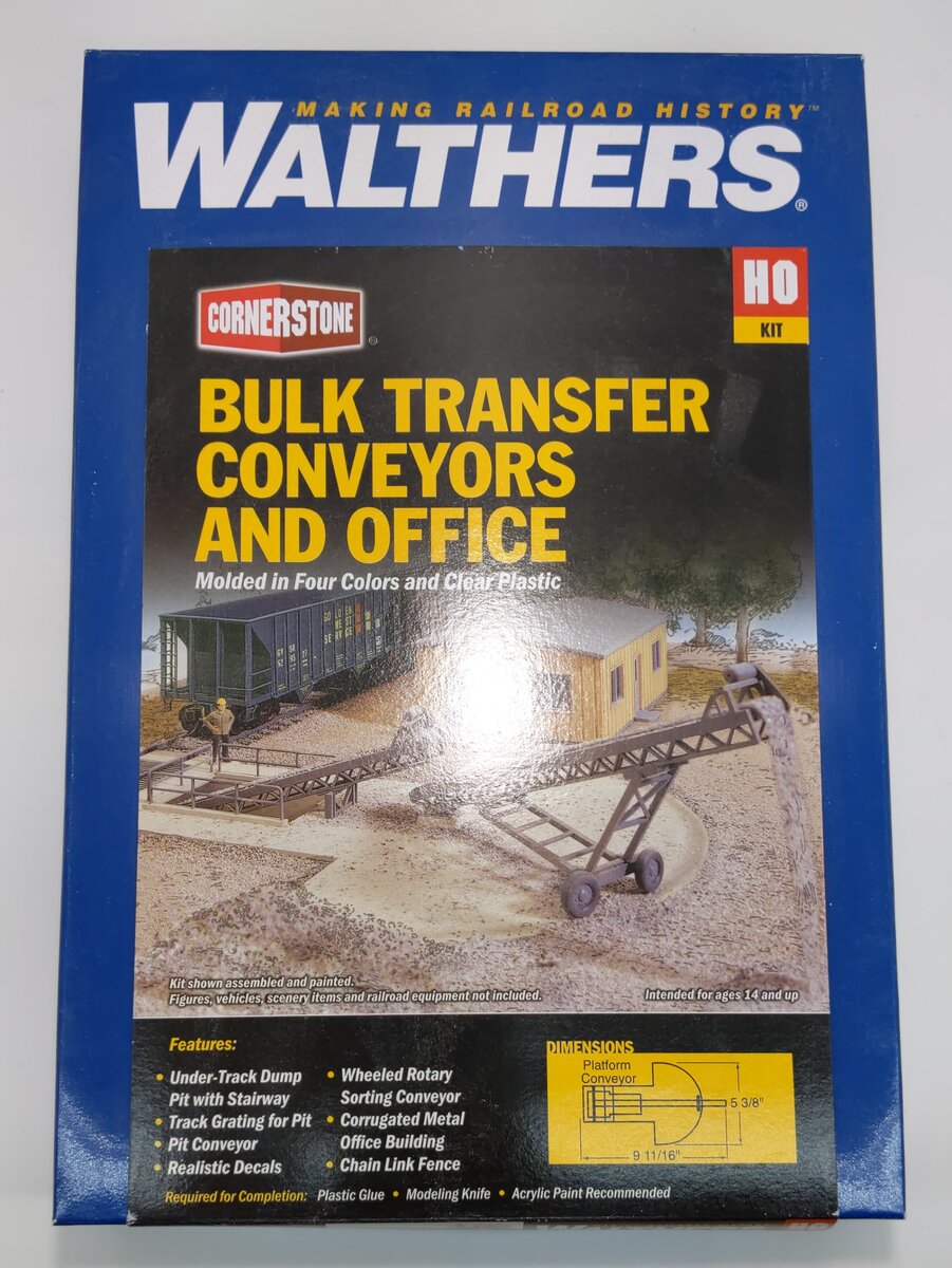 Walthers 933-3519 HO Scale CornerStone Bulk Transfer Conveyor Building Kit