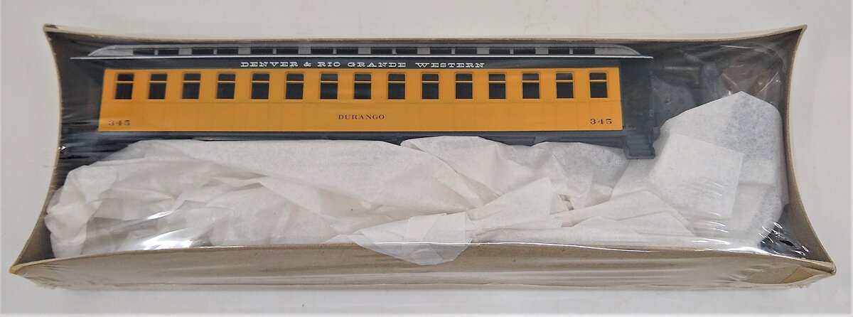 Roundhouse 5251 HO Scale D&RGW / Durango 50' Overland Sleeper Car # 345 Kit