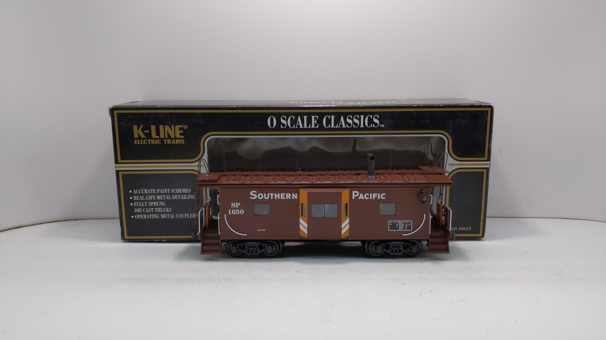K-Line K612-2031 O Gauge Southern Pacific Bay Window Caboose #1650 LN/Box