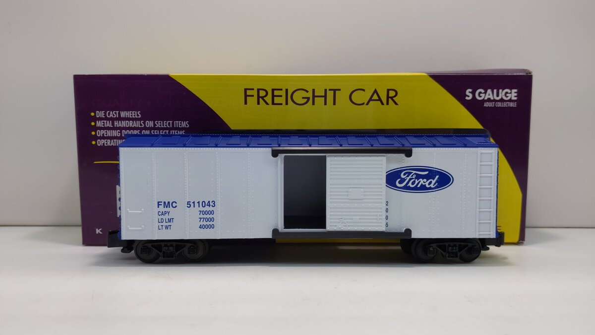 K-Line K511-043 S Gauge Ford Boxcar EX/Box