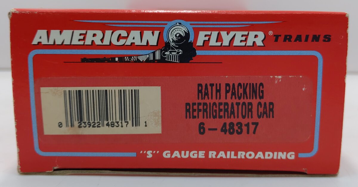 American Flyer 6-48317 S Gauge Rath Packing Refrigerator Car EX/Box