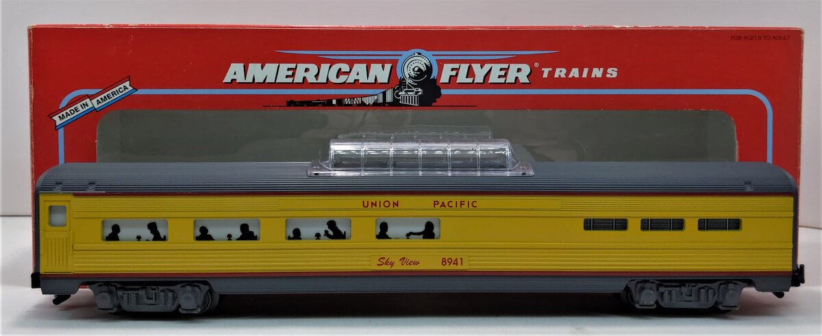 American Flyer 6-48941 S Union Pacific Sky View Vista Dome Dining Car #8941 NIB