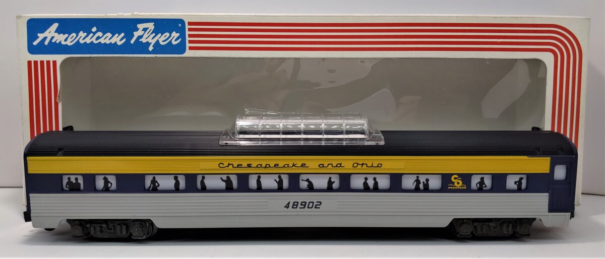 American Flyer 6-48902 S Gauge Chesapeake & Ohio Vista Dome Car LN/Box