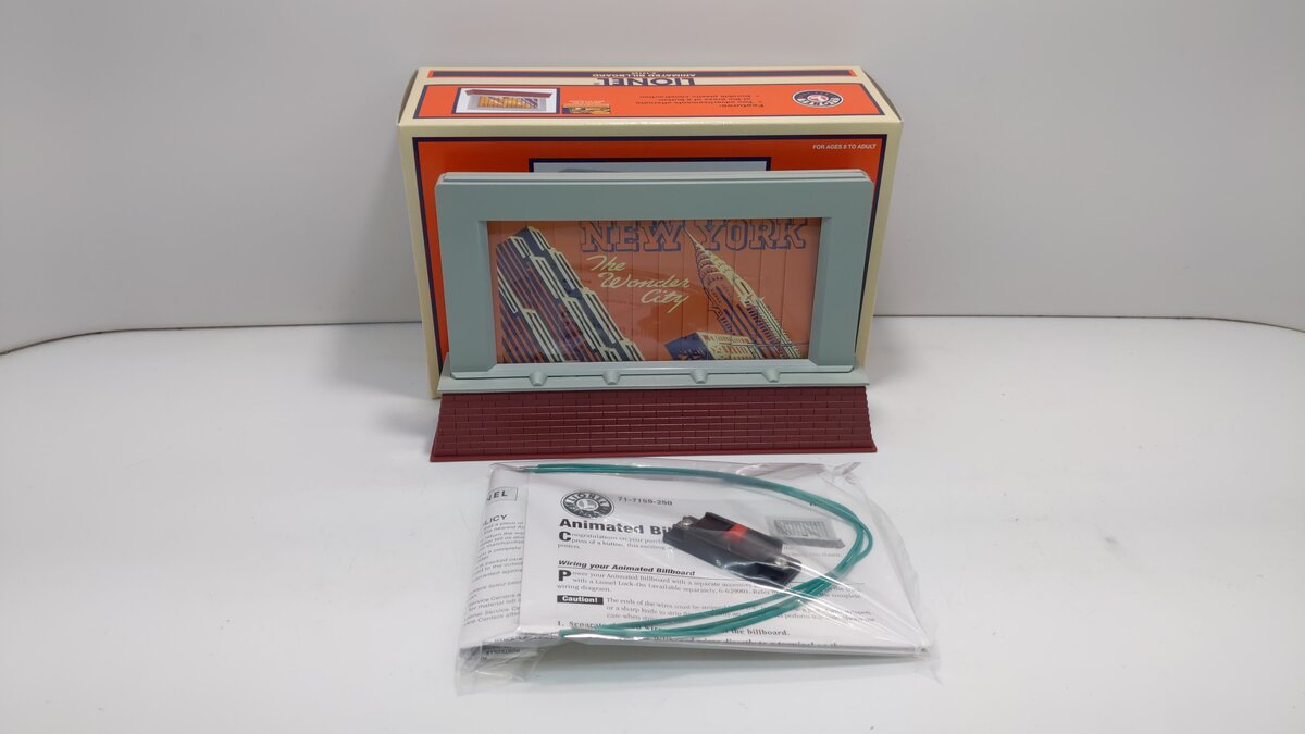 Lionel 6-14159 O Gauge New York/San Francisco Animated Billboard