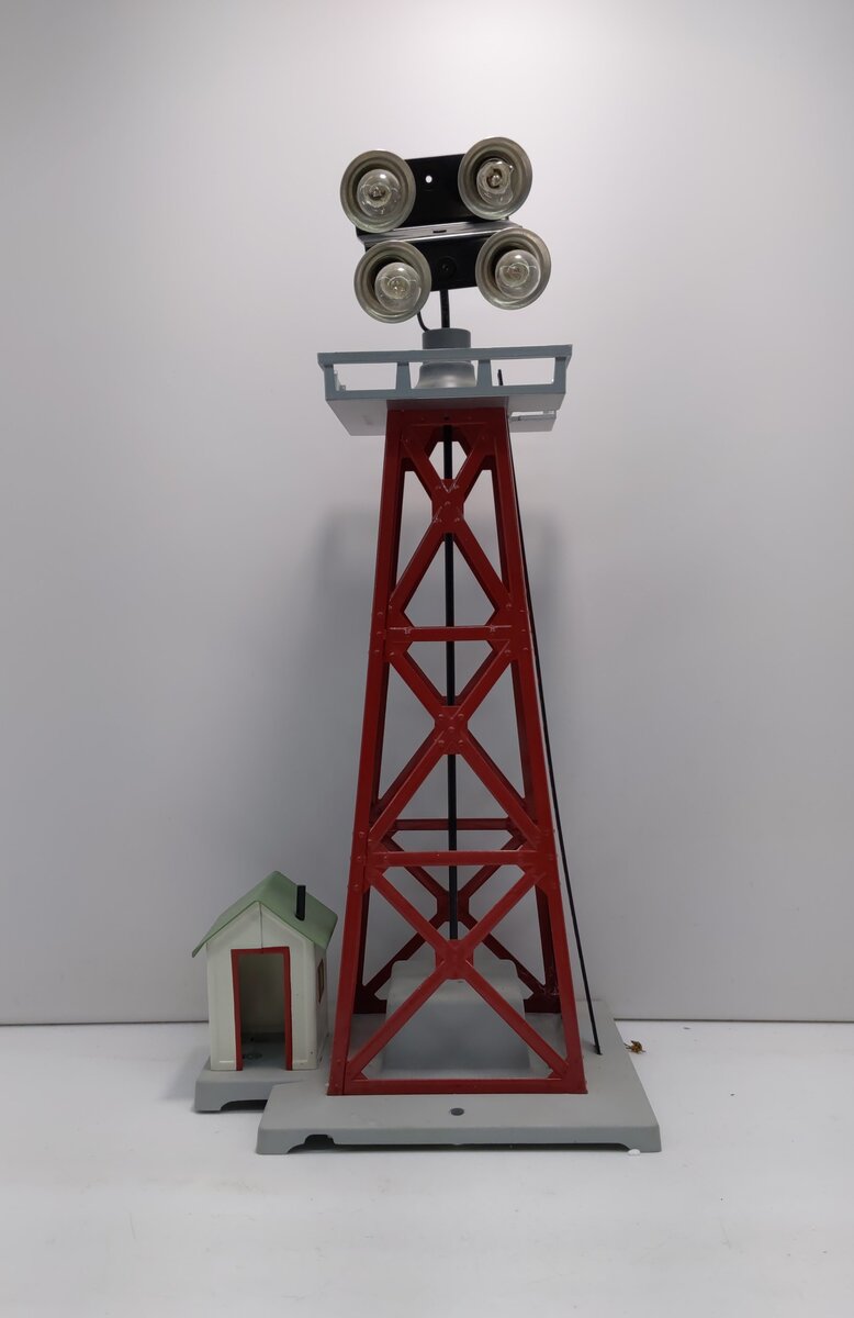 American Flyer 6-49814 S Scale 3/16" 4-Light Floodlight Tower # 774